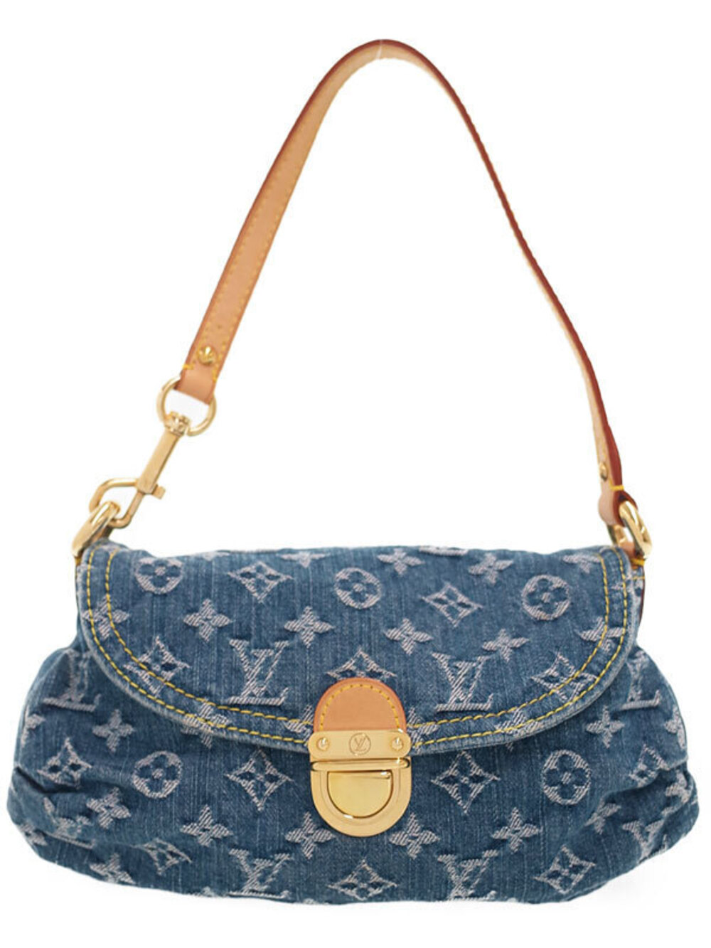 Louis Vuitton Monogram Denim Pleaty Hobo Bag